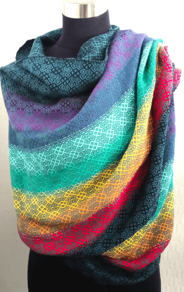 Rainbow Dreams- Shaali / Shawl / Wrap 
