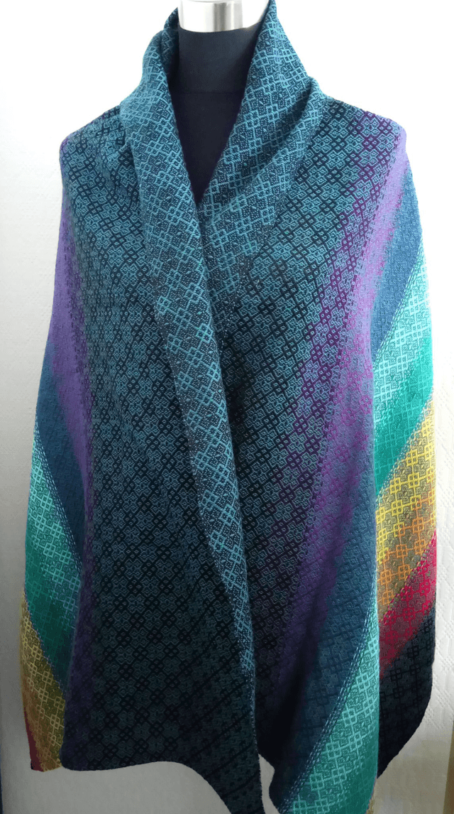 Rainbow Dreams- Shaali / Shawl / Wrap 