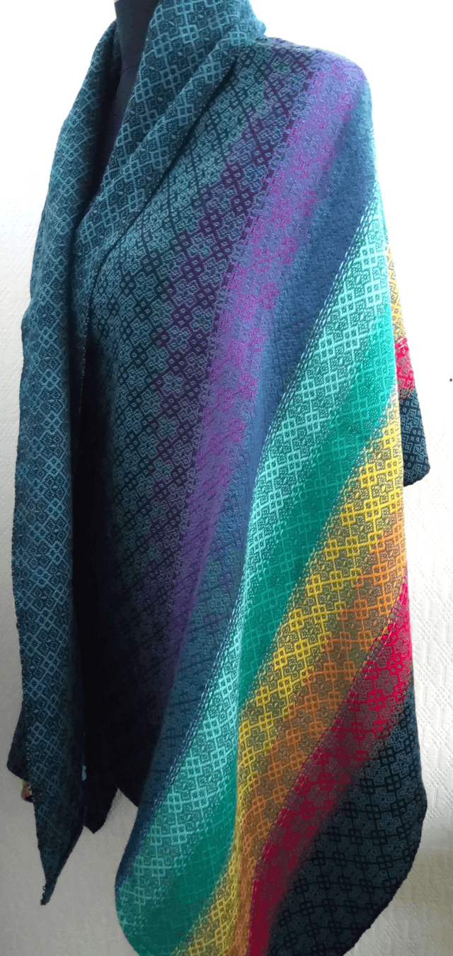 Rainbow Dreams- Shaali / Shawl / Wrap 